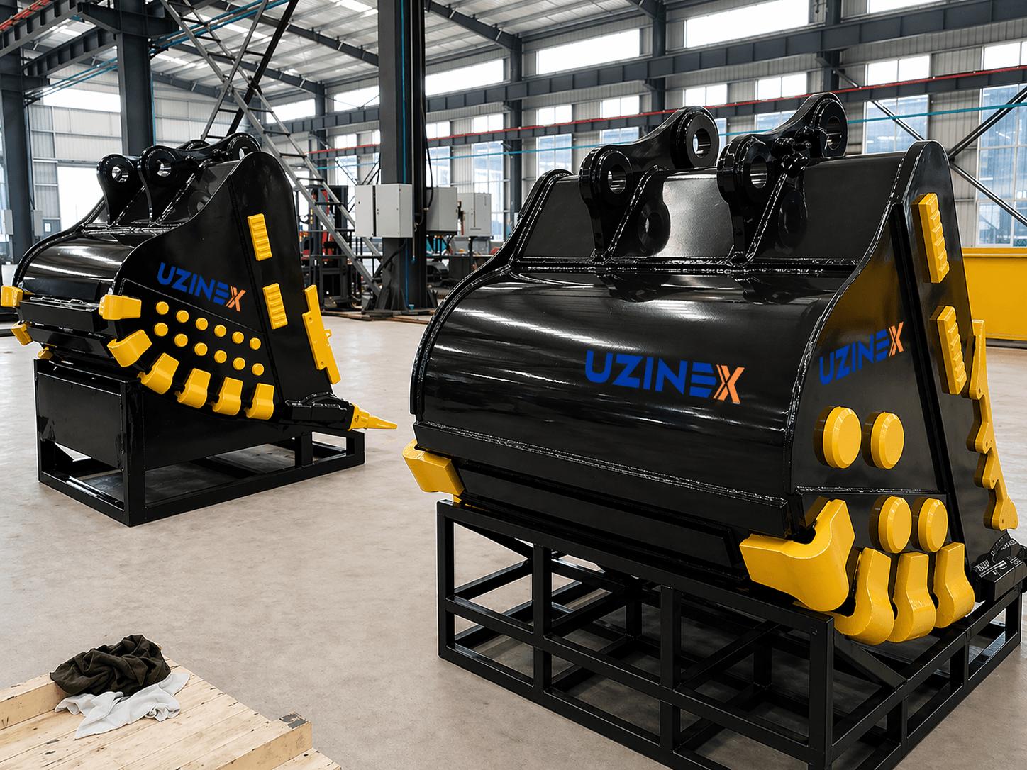 Cupă de minerit pentru excavator — vedere de ansamblu