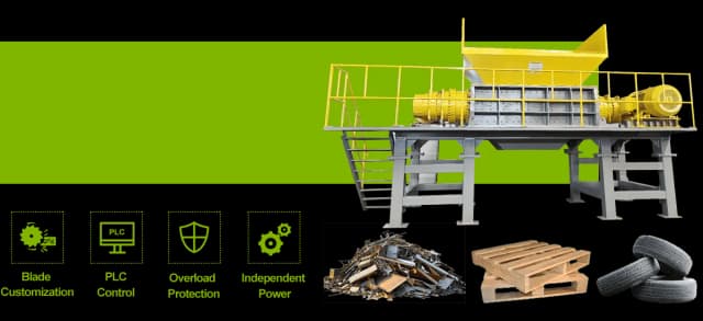 Tocător cu Arbore Dublu HN-M | 3 Modele 4–30kW, Cadru Tratat Termic, PLC Inversare | UZINEX