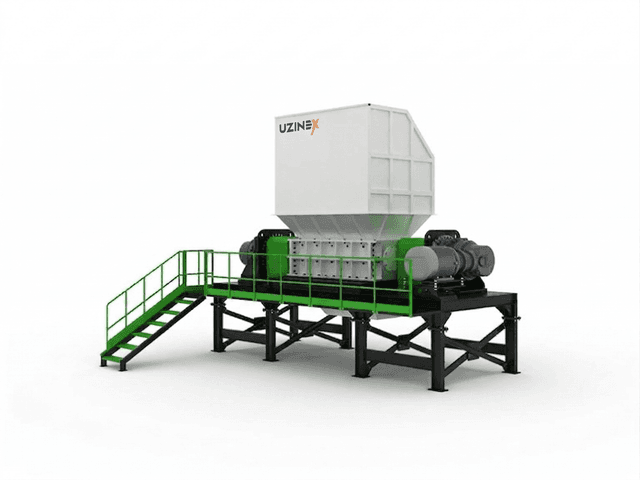 Tocător Anvelope Reciclare | D600–D2200 | OTR | Granule 50mm | Piroliză | TDF