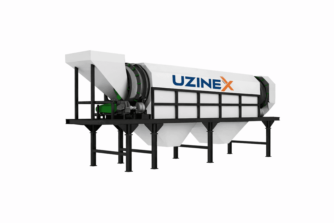 Sită Rotativă Tambur Sortare | Materiale Umede | Zero Înfundare | Motor+Reductor