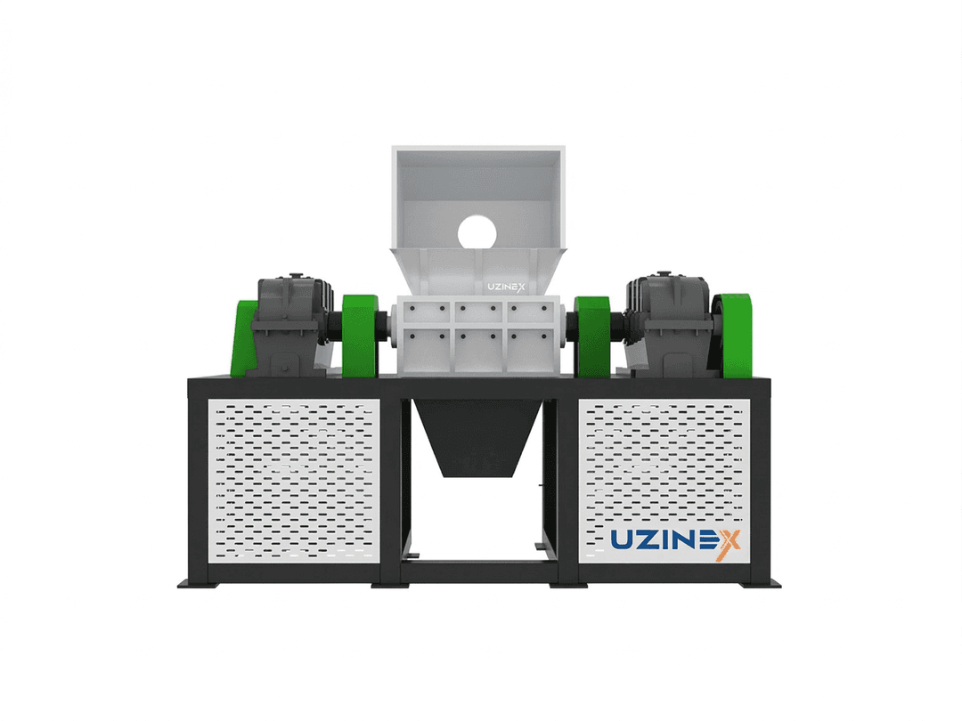 Tocător cu Două Axe Reciclare | D600–D2200 | 4 Tipuri Cuțite | SKD11 HRC62