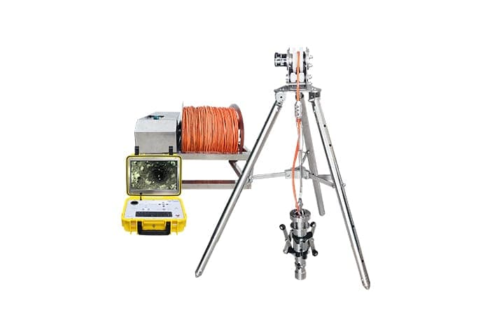 Cameră Foraj Inspecție Puțuri GTV300 | Oțel Aliat | 360° | Patent LED | AC/DC