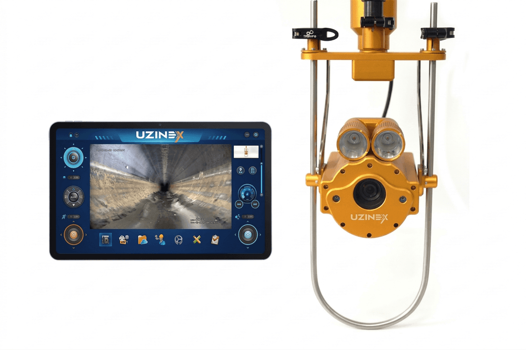 Cameră Telescopică Inspecție Canalizare GTW06 | 12 Inch Touch | 10x Zoom | Tunel