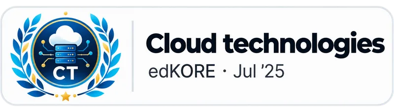 Certificare Cloud technologies — edKORE, iulie 2025