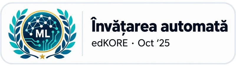 Certificare Învățarea automată (Machine Learning) — edKORE, octombrie 2025