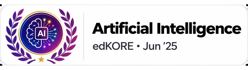 Сертифікація зі штучного інтелекту, edKORE, червень 2025