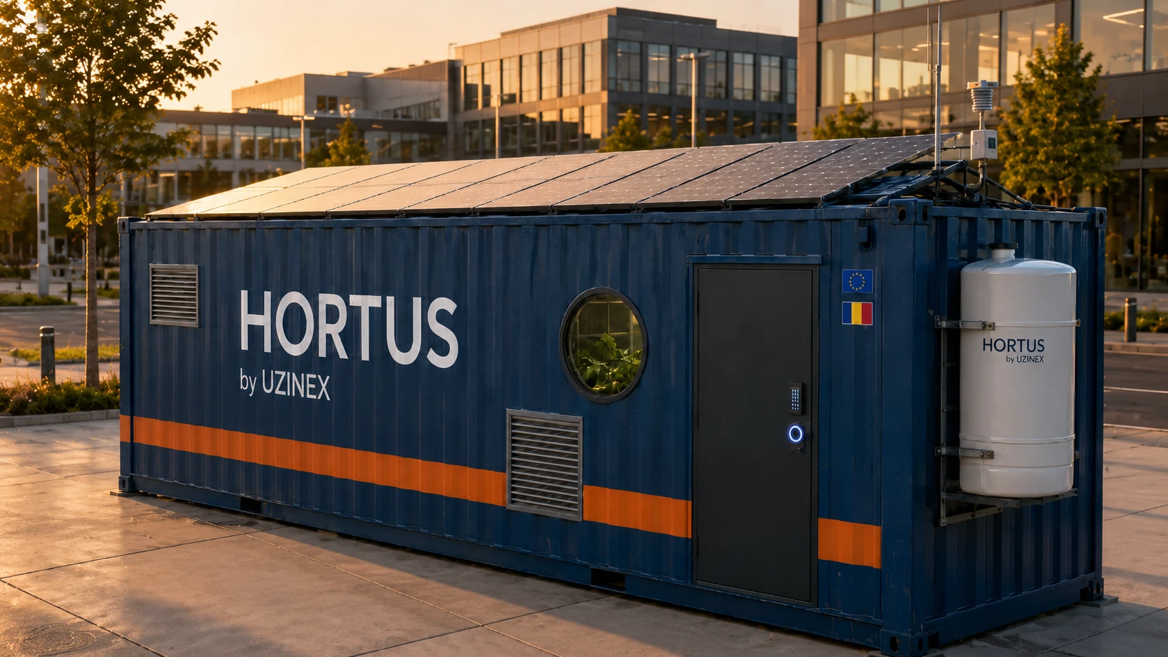 Container 20ft / 40ft transformat în fermă verticală