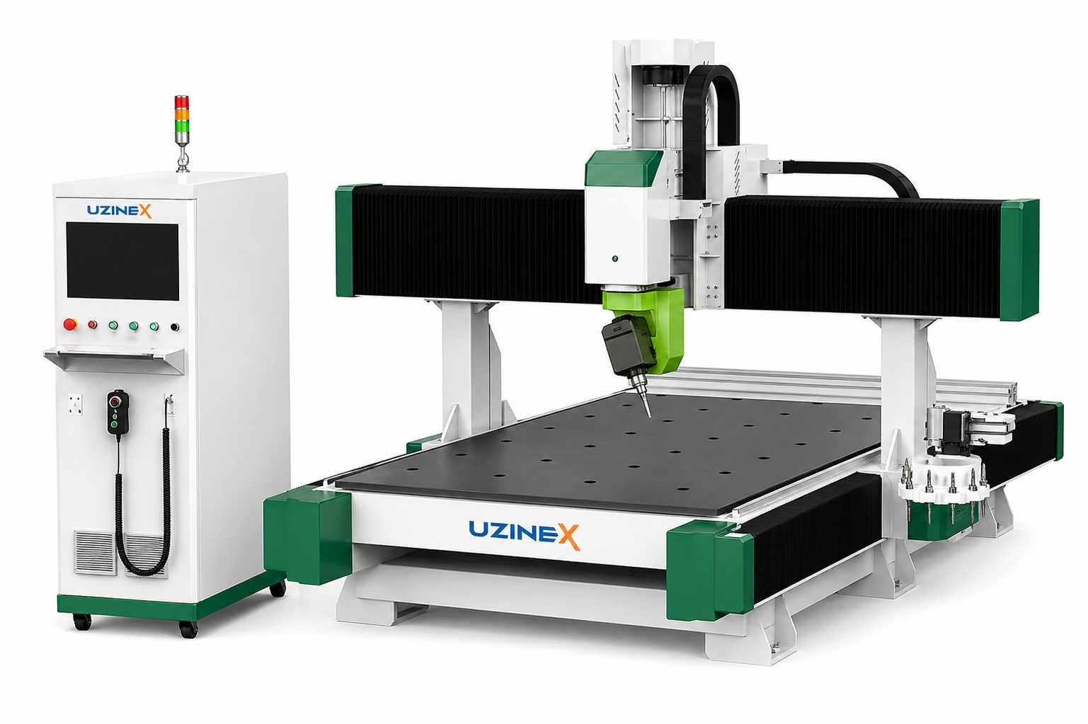Centru de prelucrare CNC 5 axe — detaliu