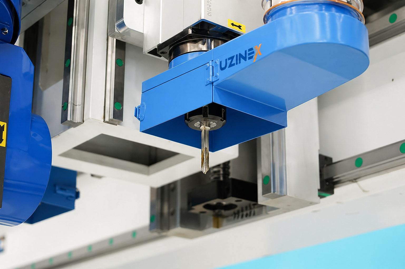 CNC Machine for Drilling Lock and Hinge Holes on Wooden Doors: detail
