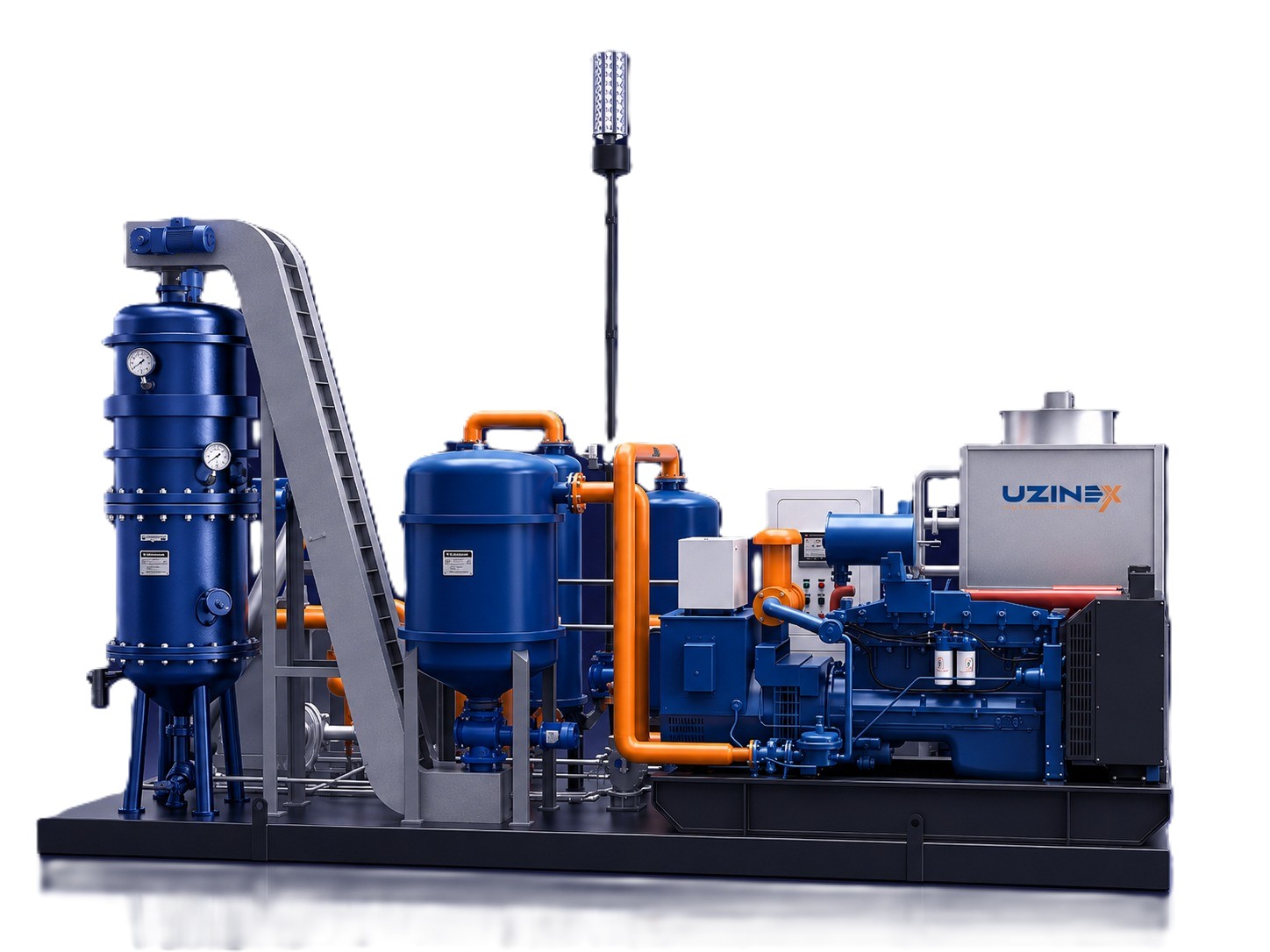 gazeificare biomasă — sistem containerizat UZINEX GSP-50 de 50 kW