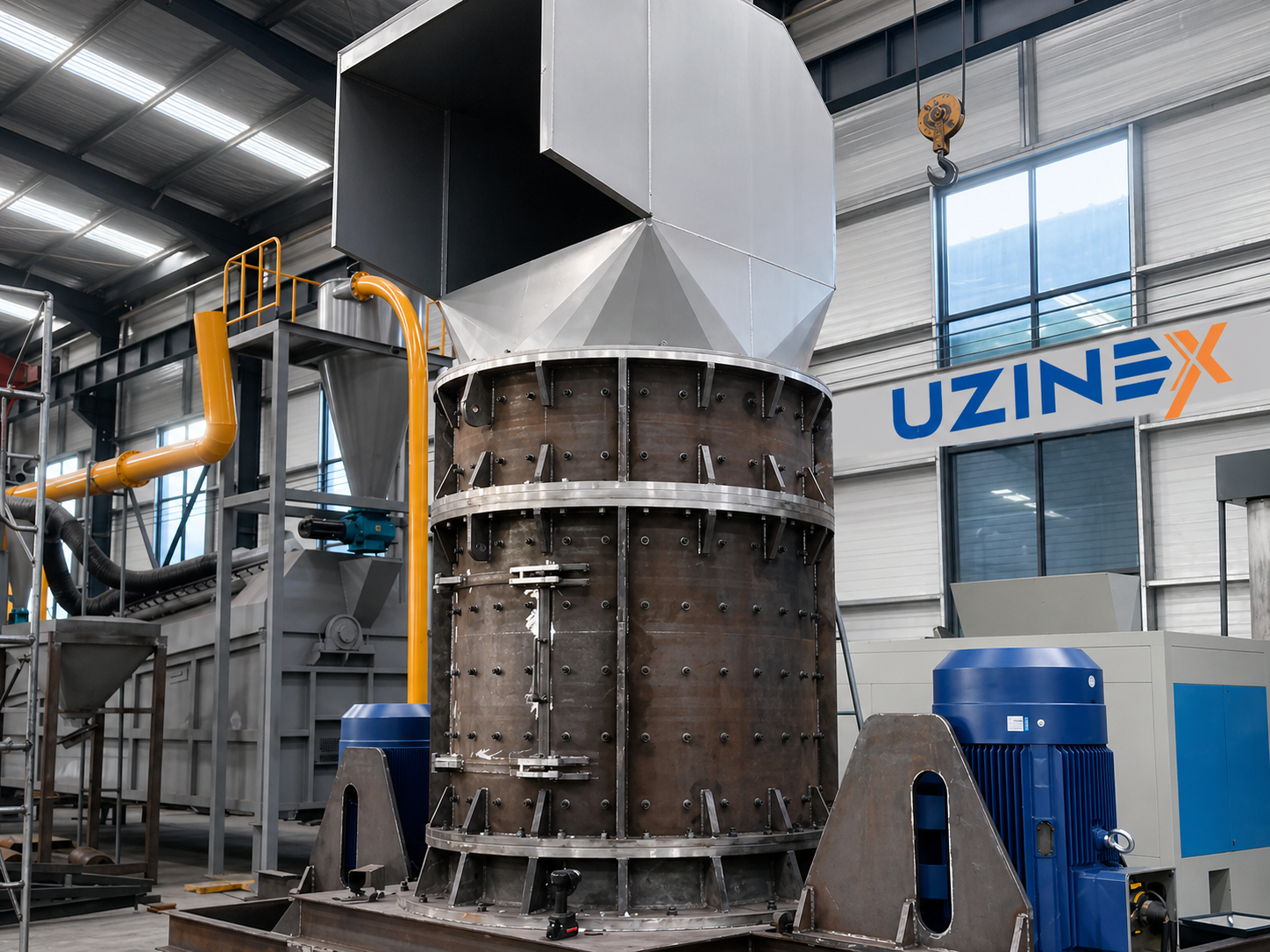 Concasor Vertical Reciclare Metale | LCP-1000–1800 | 3 Metode | 500mm Feed | +15% Rec — detaliu