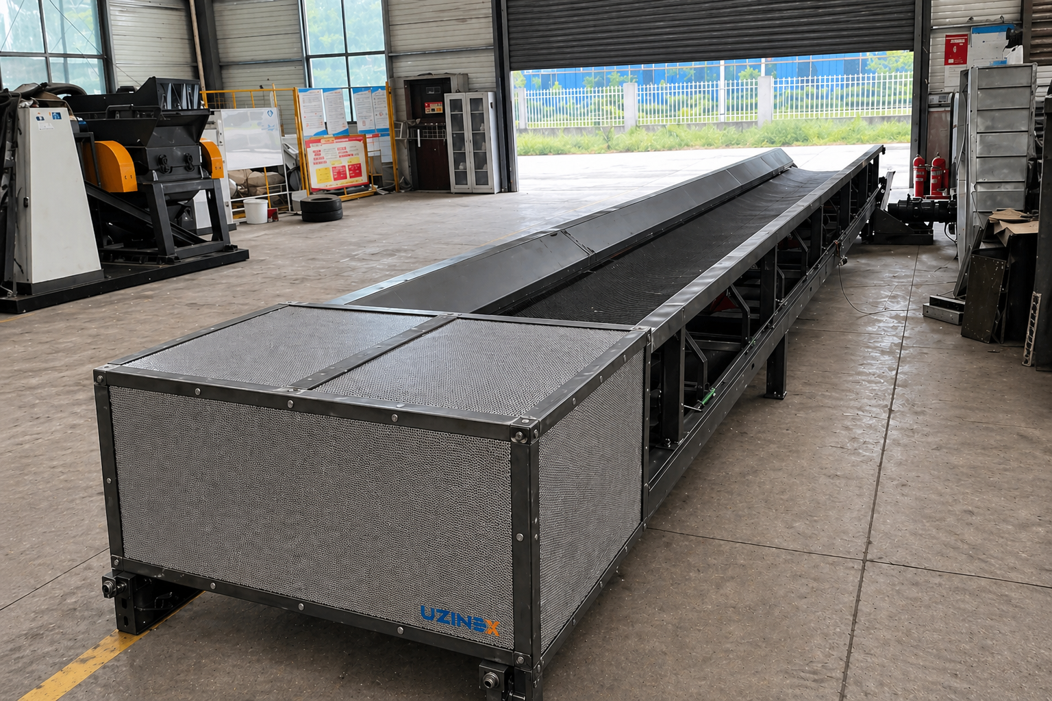 Bandă Transportoare Reciclare Industrială | Cauciuc/PVC/Plăci Metal | Customizabilă — detaliu