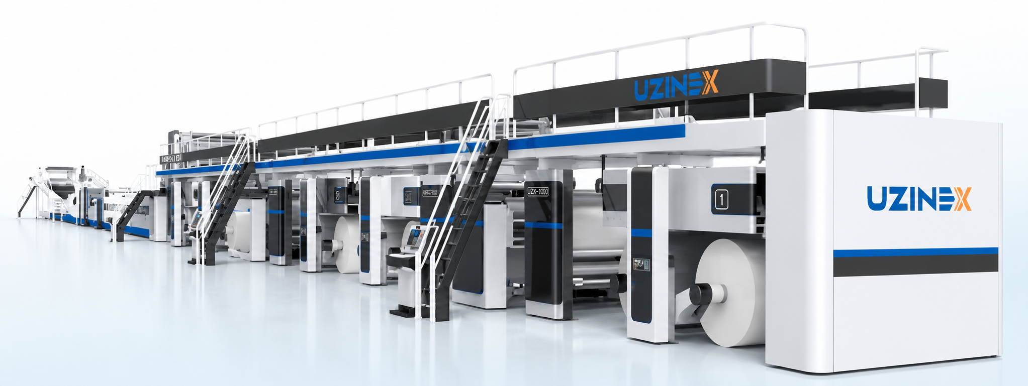 Linie de producție carton ondulat UZINEX HYM-S300-25W-S inteligentă completă cu lățime de 2500 mm și grad înalt de automatizare