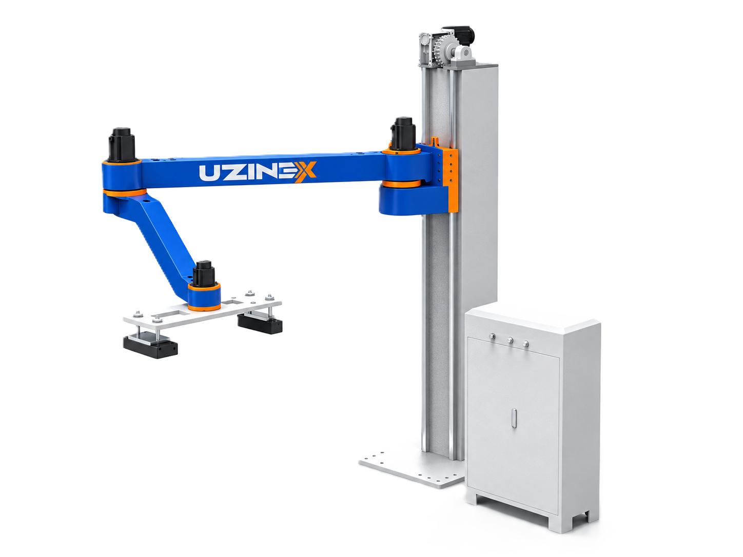 Robot industrial de depaletizare panouri PAL cu ventuze burete