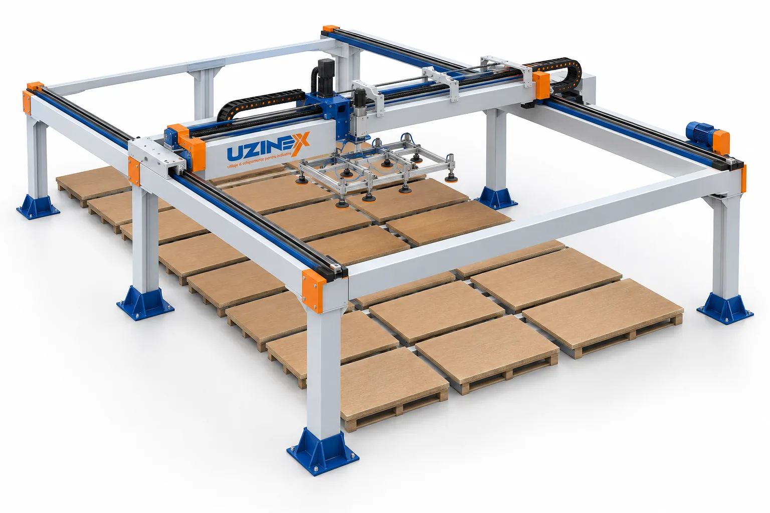 Automated Planar Panel Storage System | Gantry 11×18×4 m, 100 kg, 380 V