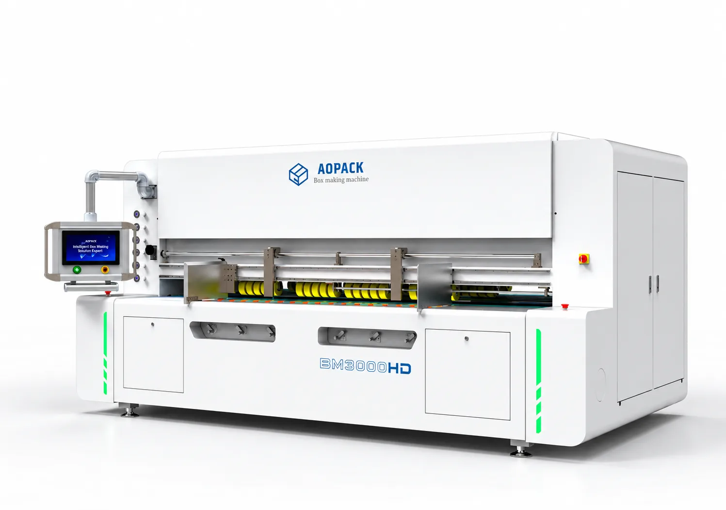 Carton box making machine with flexo printing UZX-BM-3000HD+