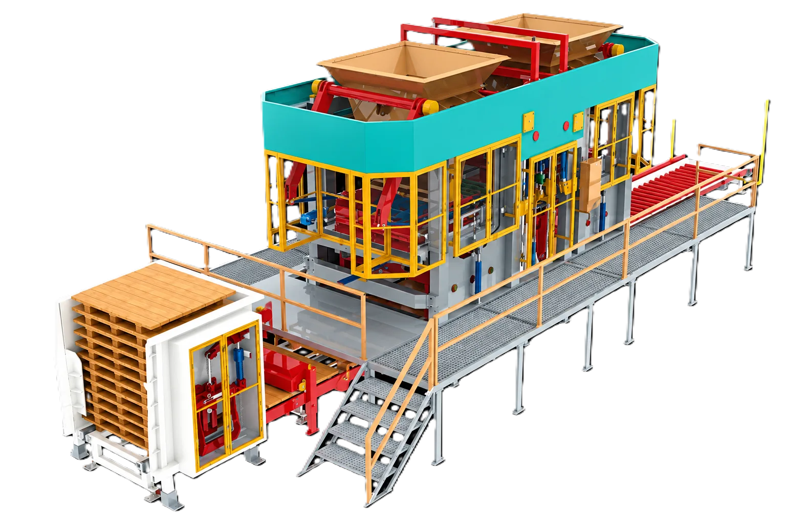 Multi-layer paver and block making machine UZX-BT-3036