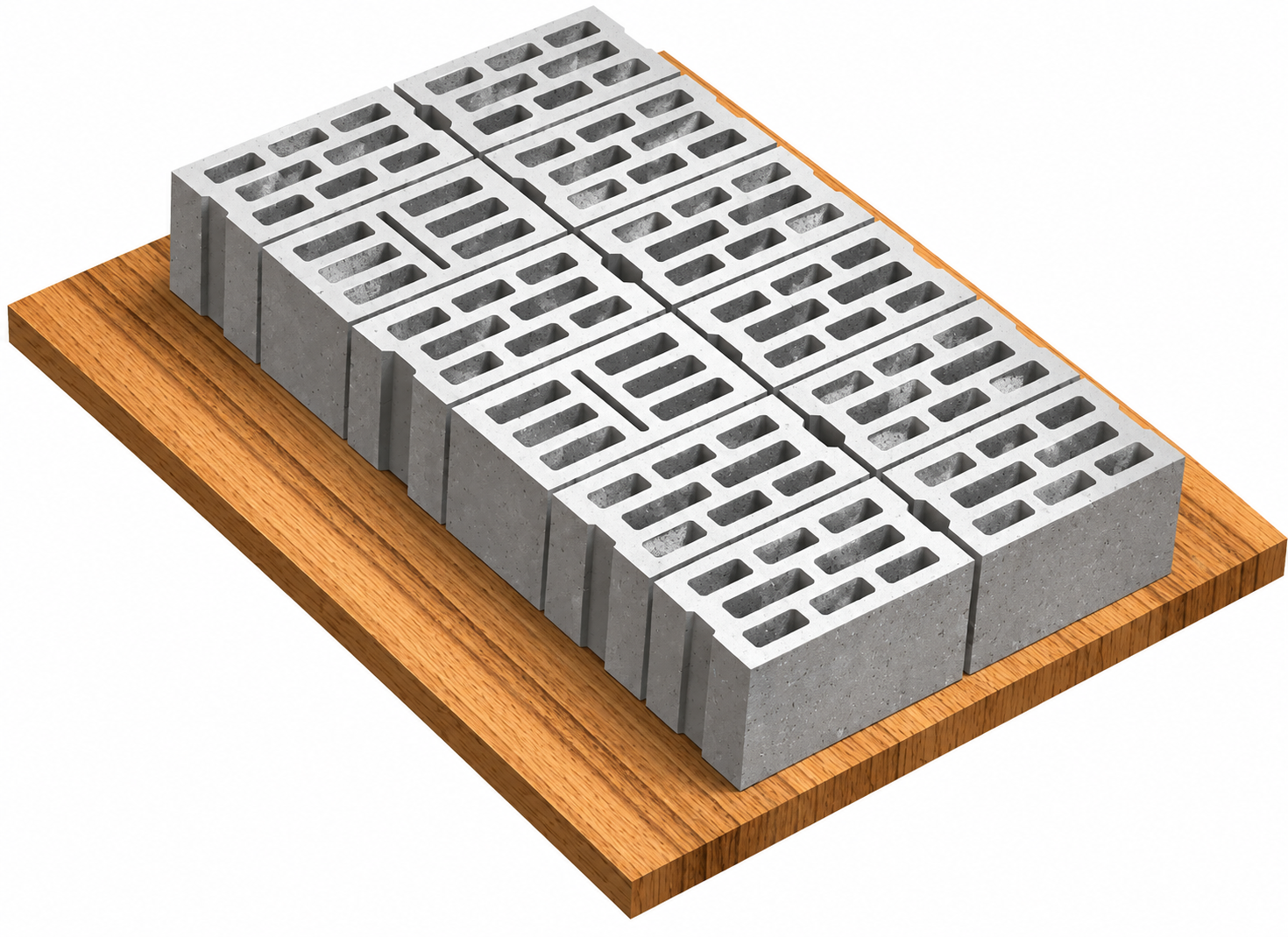 Bolțari 20×40×20 pe paletul de producție, UZX-BT-3036
