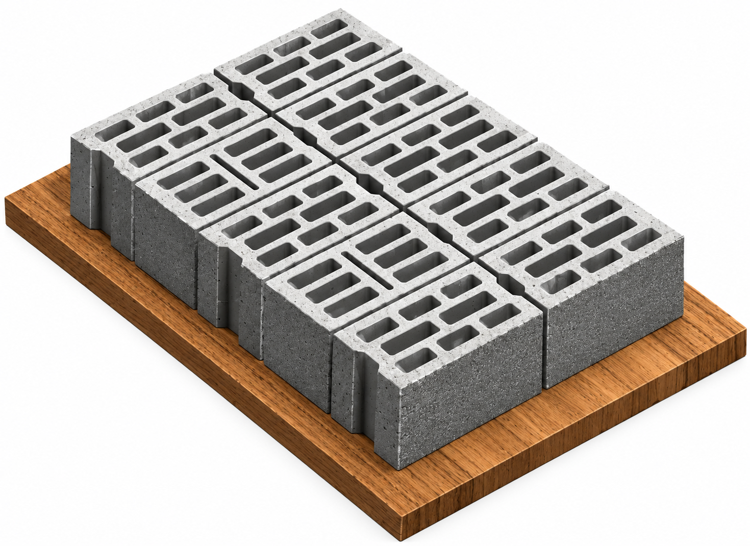 Bolțari 20×40×20 pe paletul de producție, UZX-BT-2524