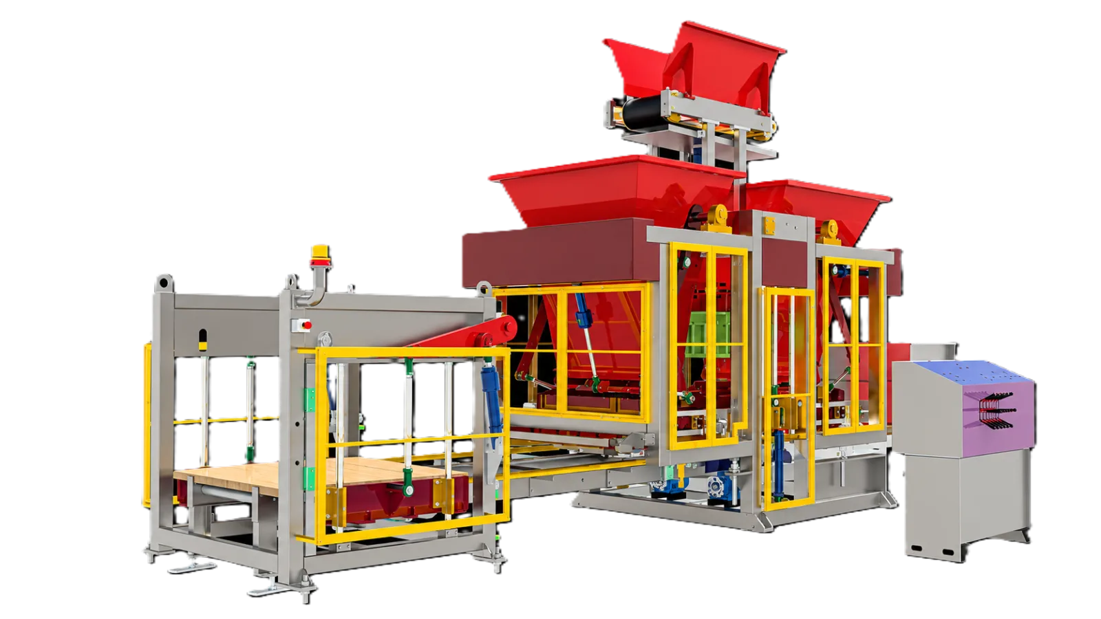 Manual double-hopper block machine UZX-BT-3018