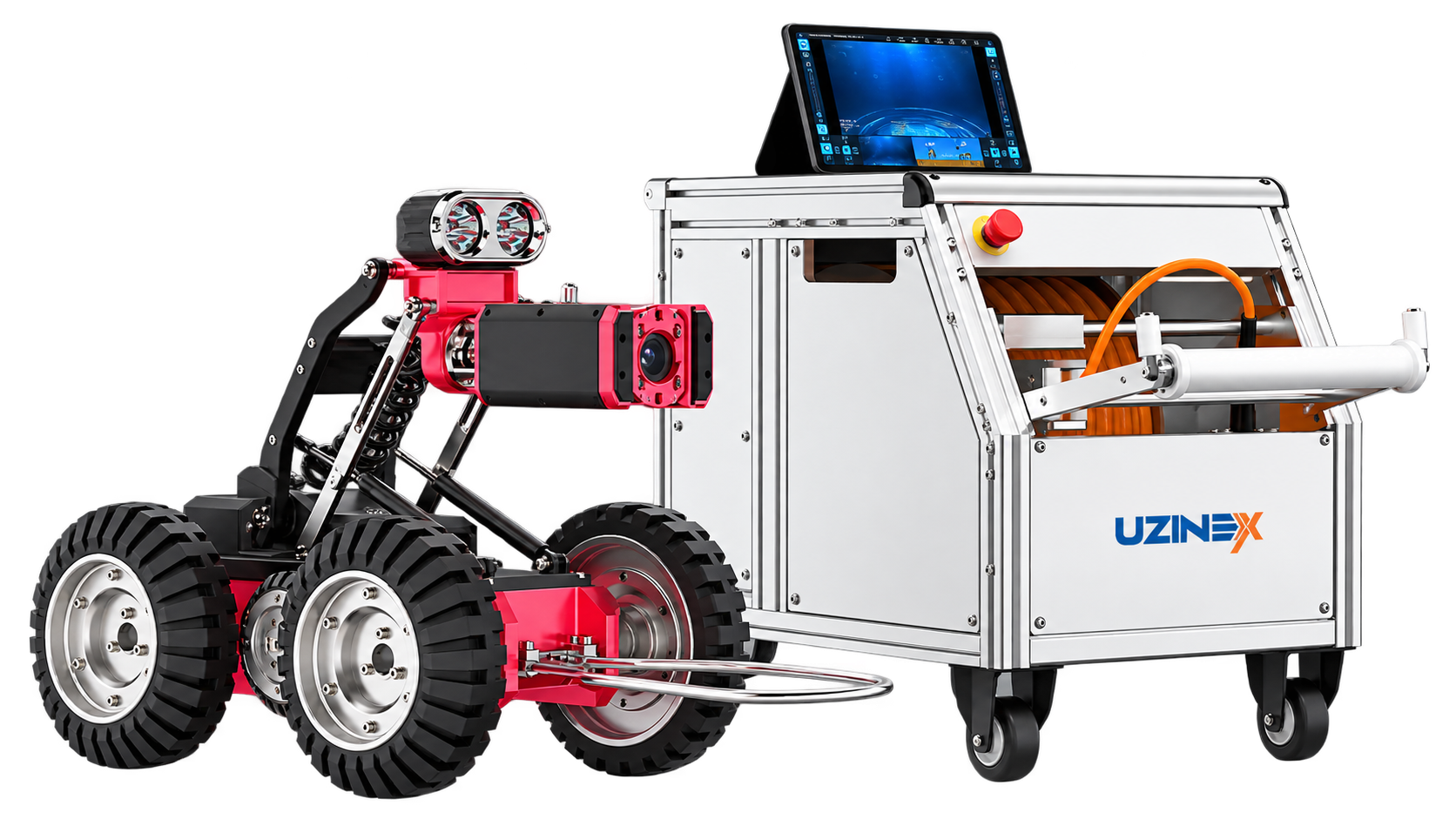Robot CCTV pentru inspecție video canalizare, DN300–1000, UZX-X5-HT4