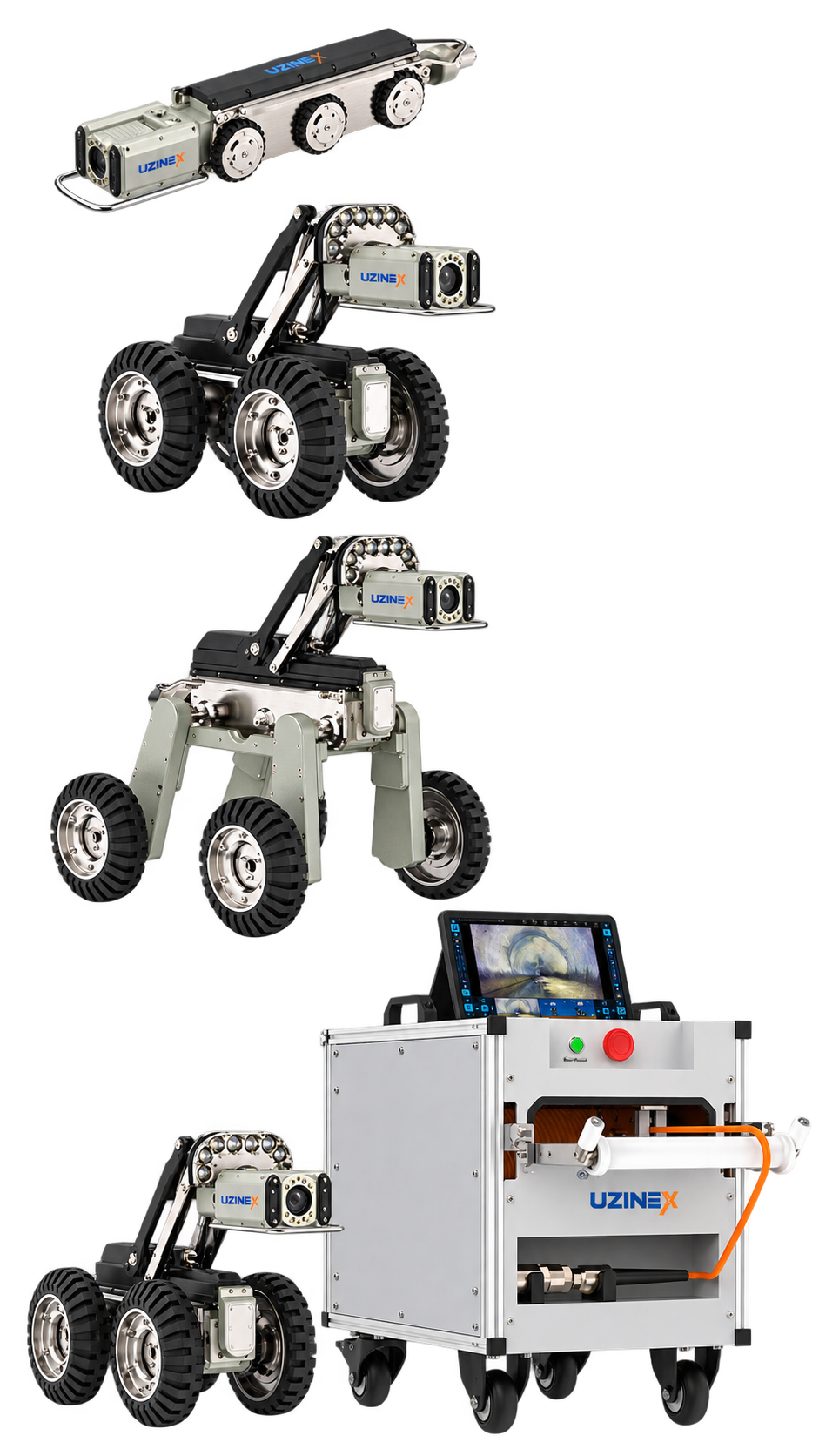 Robot CCTV conducte modular UZX-T150