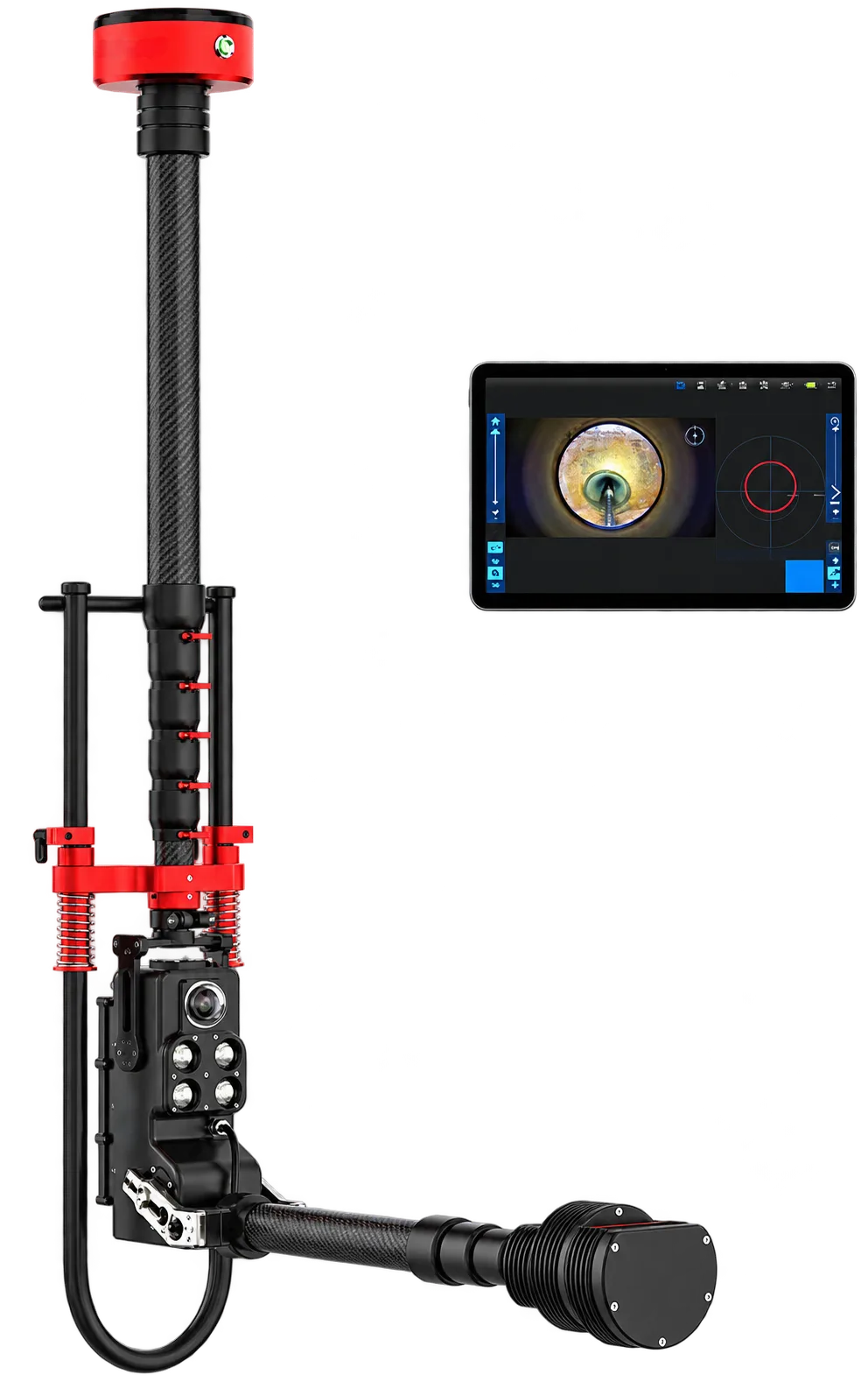 Laser gauge for pipe diameter measurement, UZX-QS-D