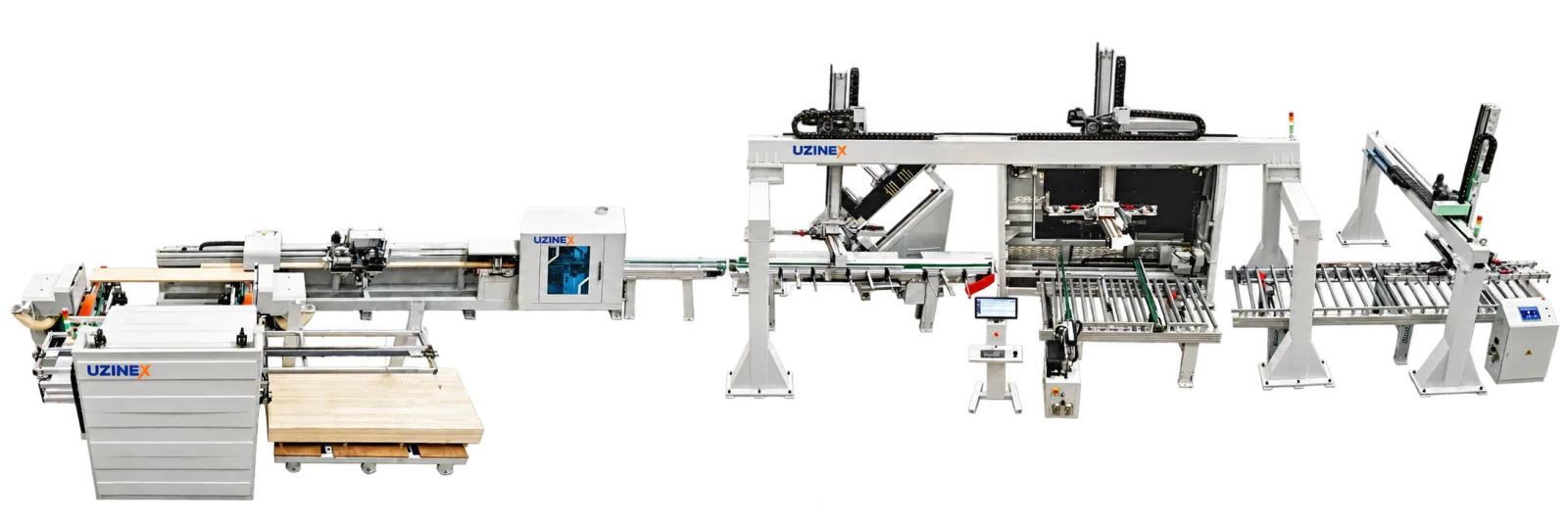 Linie automată de asamblare a ramelor de ușă UZX-LRU-13