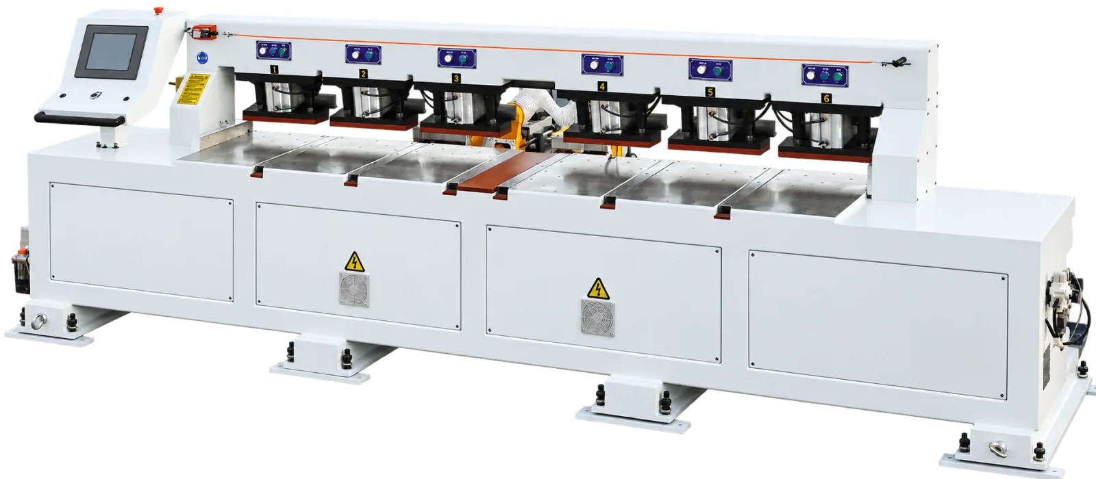 Six-station CNC door rail and stile machine, UZX-MDK-2130