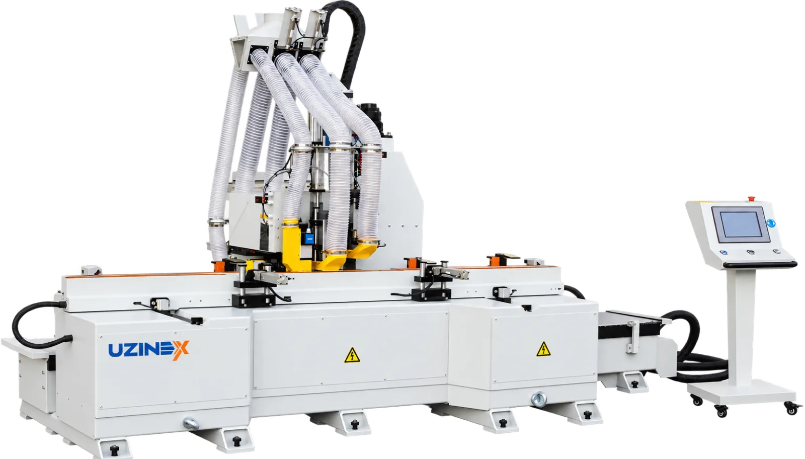 CNC frame and door leaf lock and hinge machine, UZX-MDK-4130A1