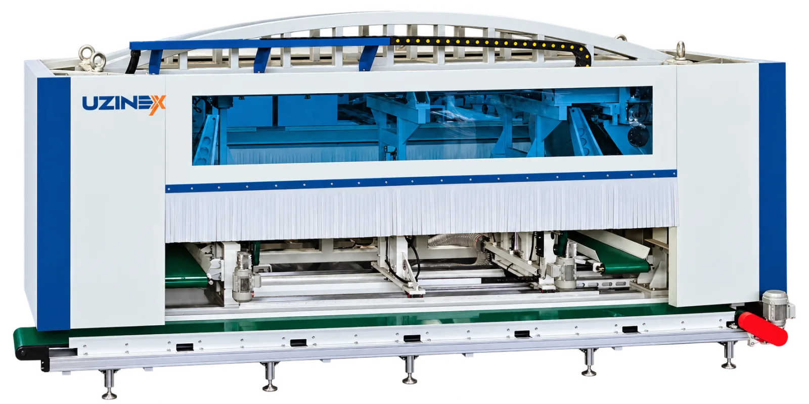 CNC door frame cutting and milling machine at 45°/90°, UZX-MJK-9024K