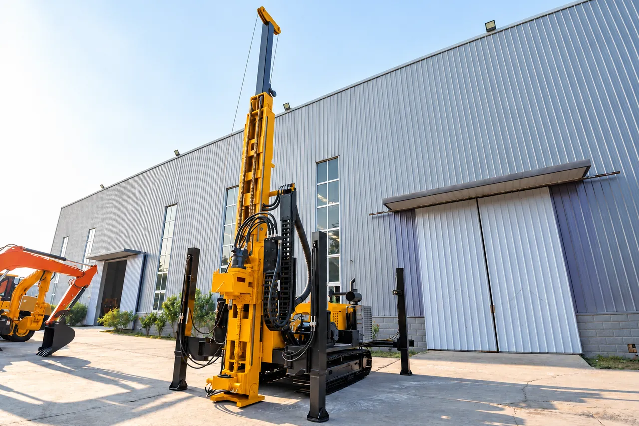 Crawler hydraulic wireline core drilling rig for deep holes, UZX-HW-1000GL