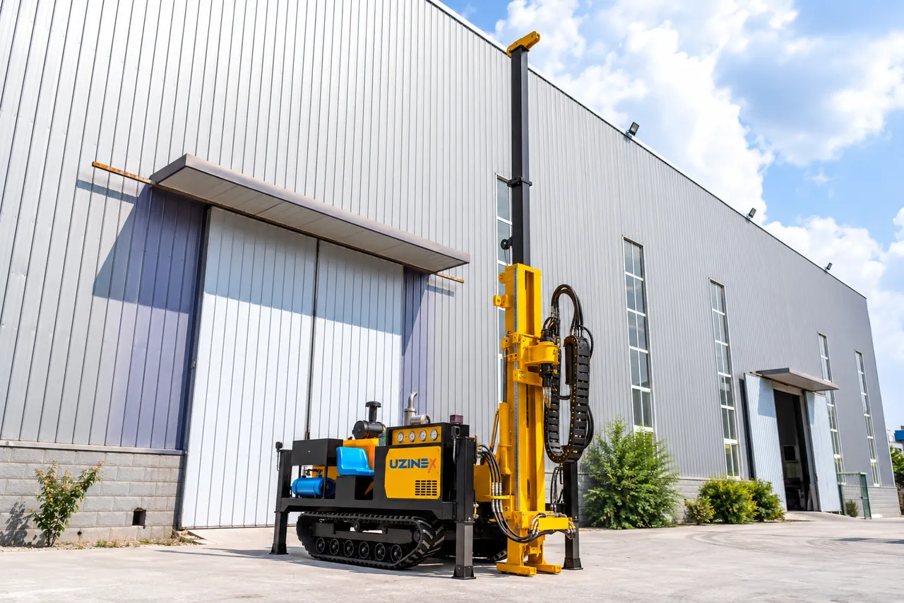 Geotechnical drilling rig with wireline coring, on tracks, UZX-HW-400XL