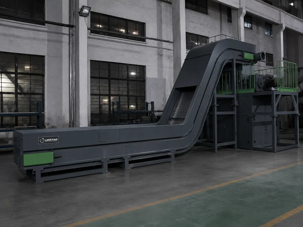 Instalație shredding aluminiu balotat pentru destrămarea baloților compactați