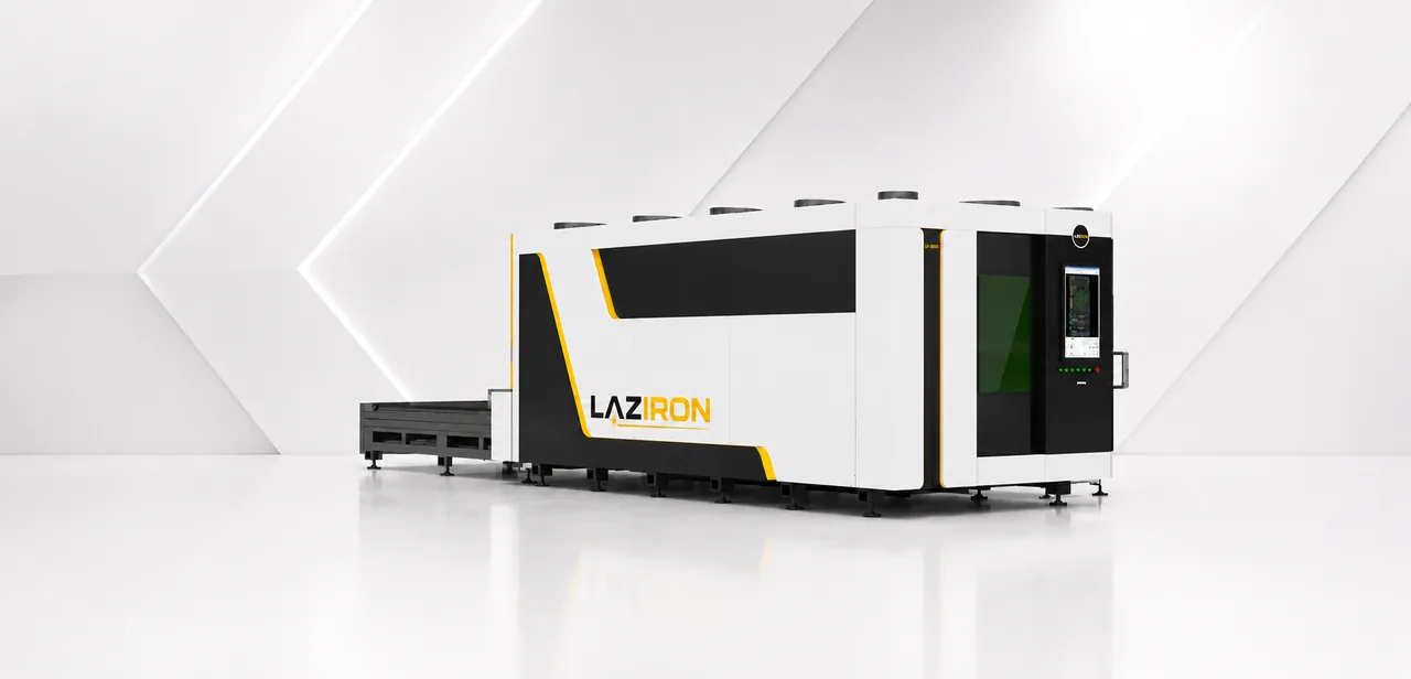 Enclosed exchange table laser cutting machine LAZIRON EP
