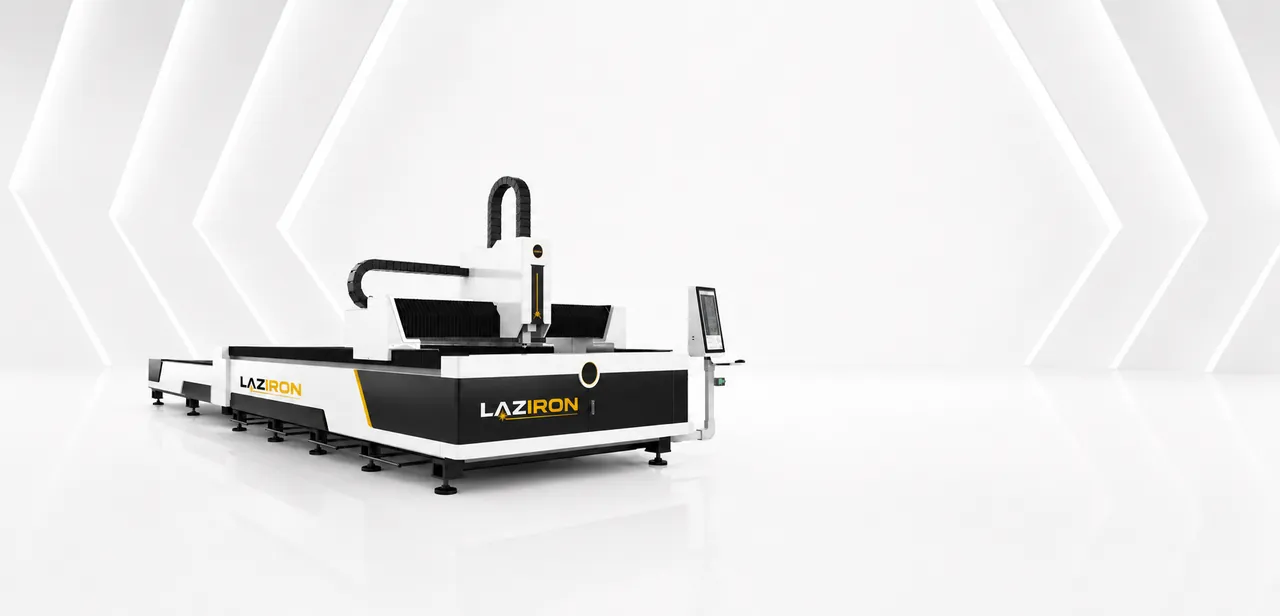 Laser cutting machine with exchangeable table LAZIRON E