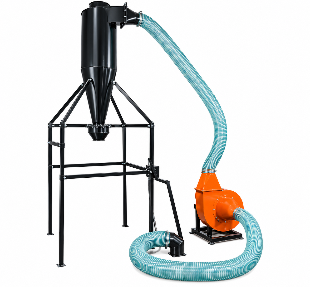 Transport pneumatic pentru rumeguș și cereale