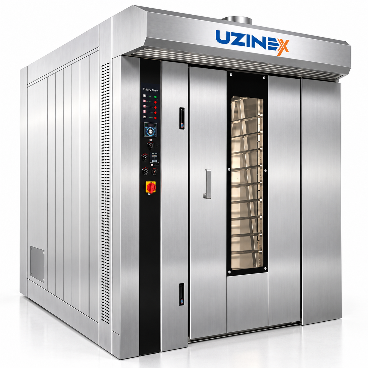 Cuptor rotativ pentru brutărie, electric, pe gaz sau motorină, 12–64 tăvi, RMX