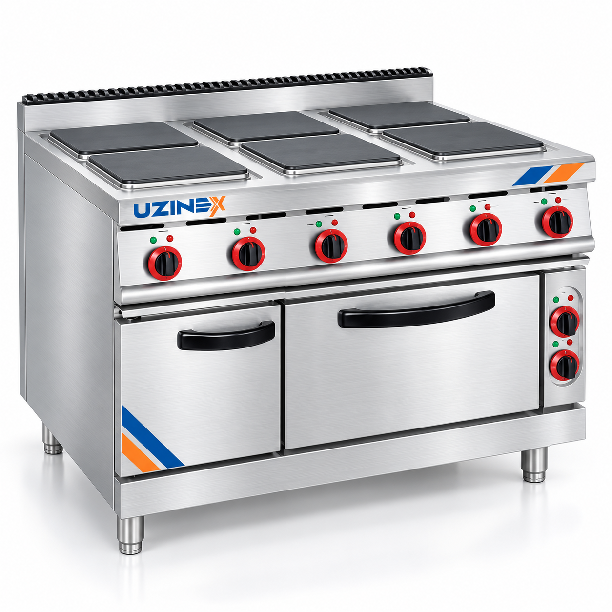 Plită electrică profesională cu 6 plăci, cu cuptor sau dulap EH-897A / EH-797A