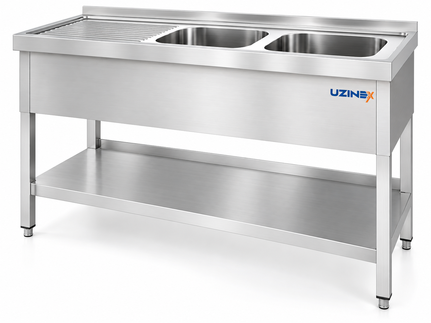 Chiuvetă profesională inox 2 cuve STK146BR2