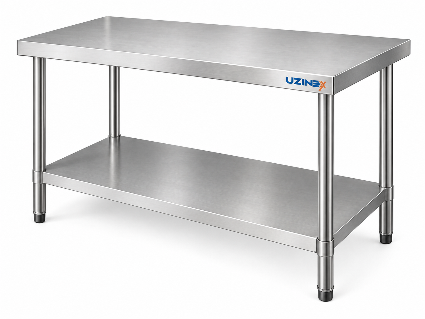 Masă inox cu poliță inferioară WTK127