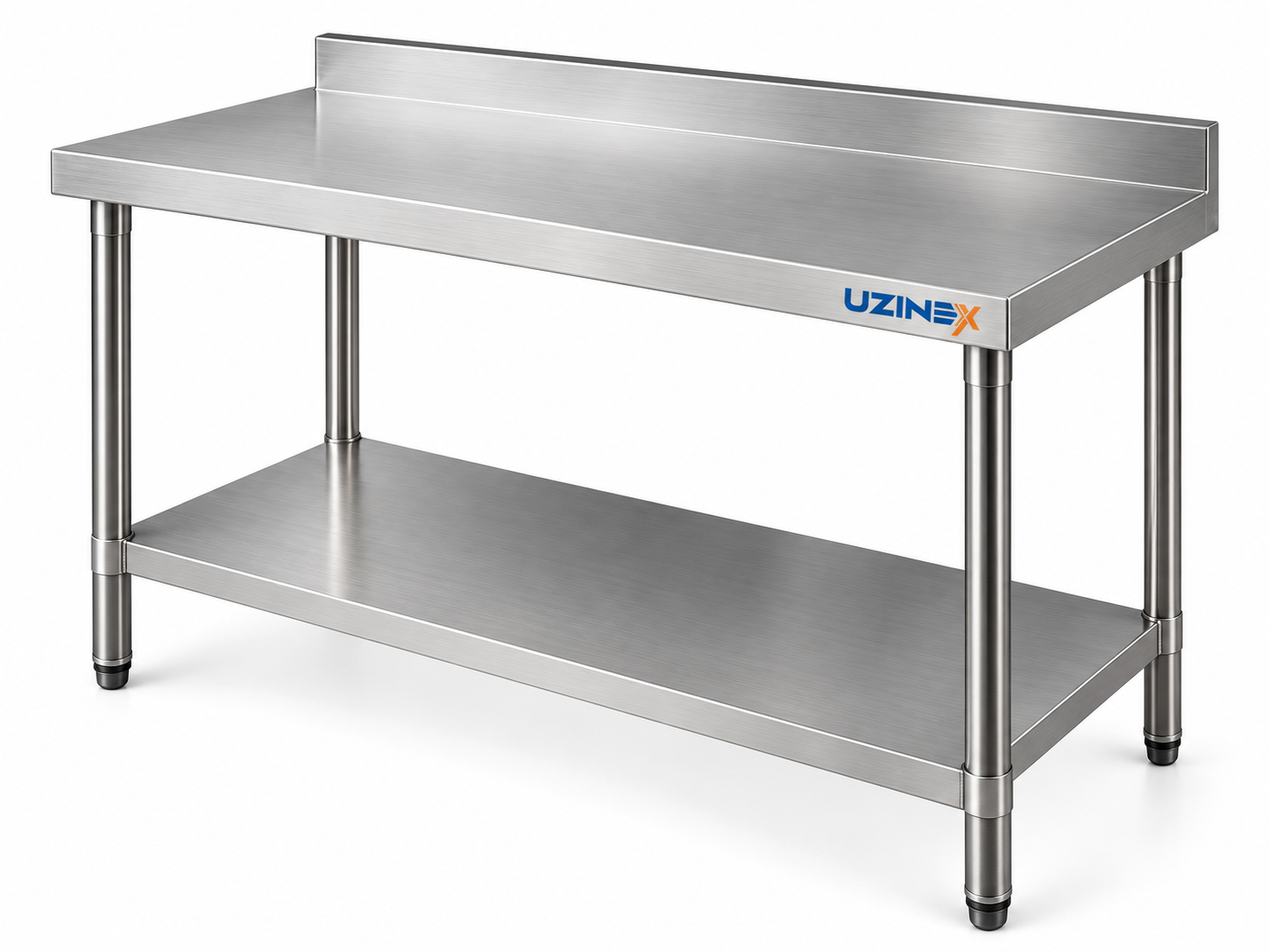 Masă de lucru inox cu bordură WTKA127