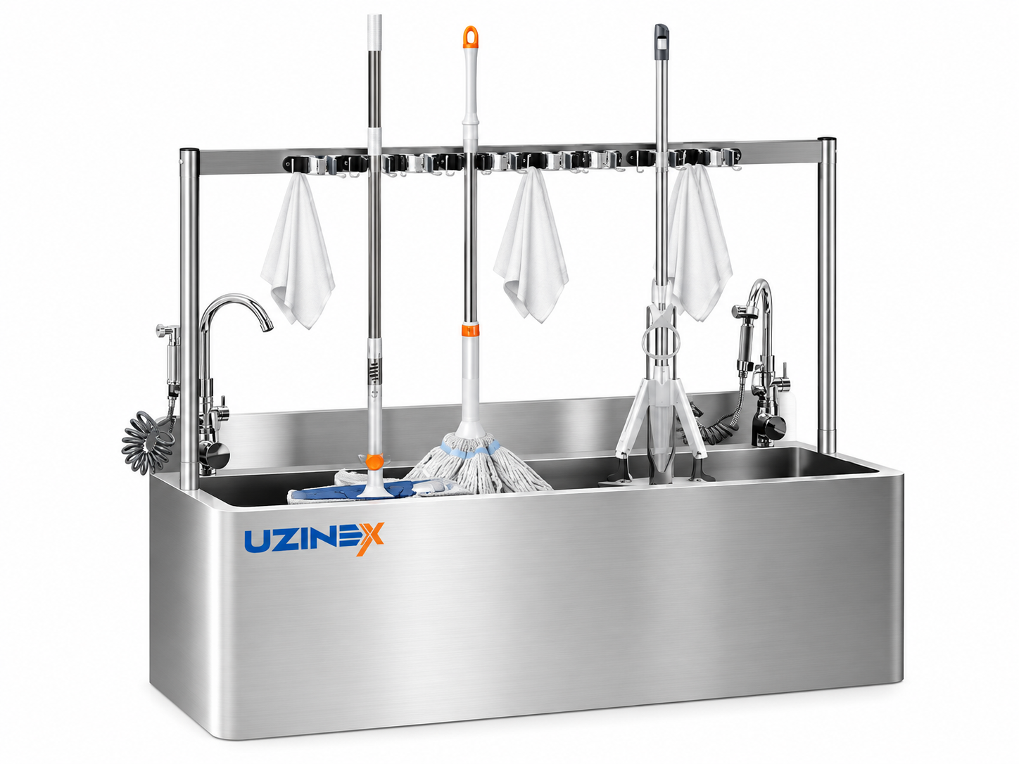 Spălător mop din inox cu suport SMWR58