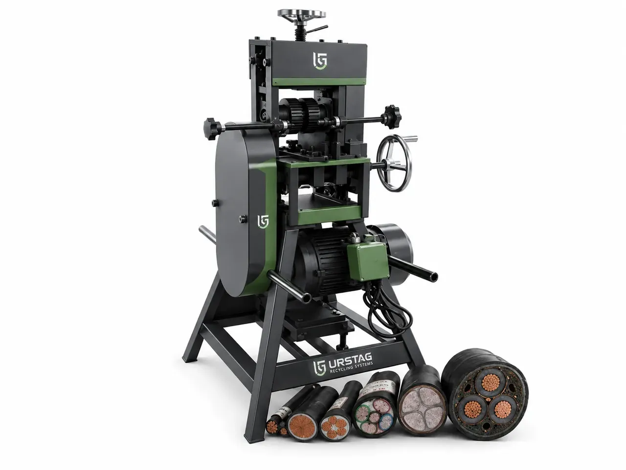 Mașină industrială pentru dezizolat cabluri cu diametrul 10–120 mm