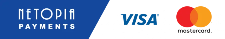 Plăți online securizate prin NETOPIA Payments — acceptăm Visa și Mastercard